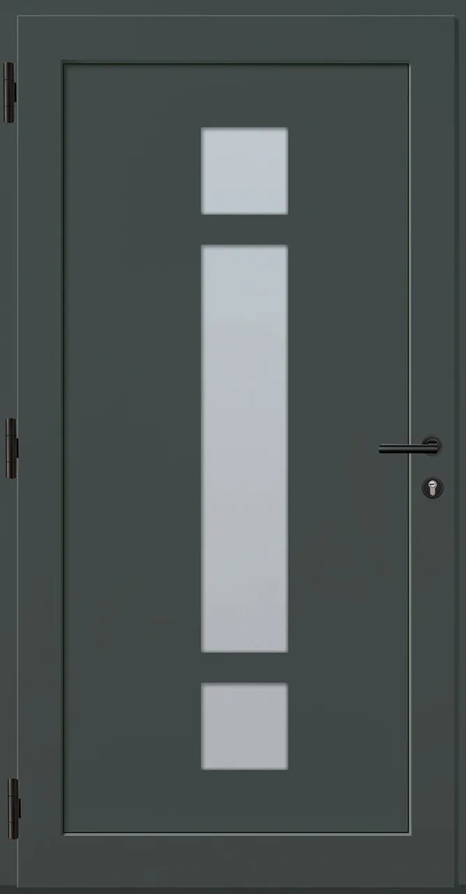 Aluminium-Haustür OptiDoor Power Blackline 38660P