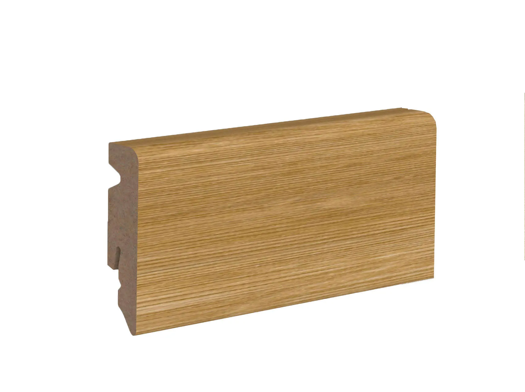 Musterstück Design Fußleiste 58/15 MDF Golden Oak