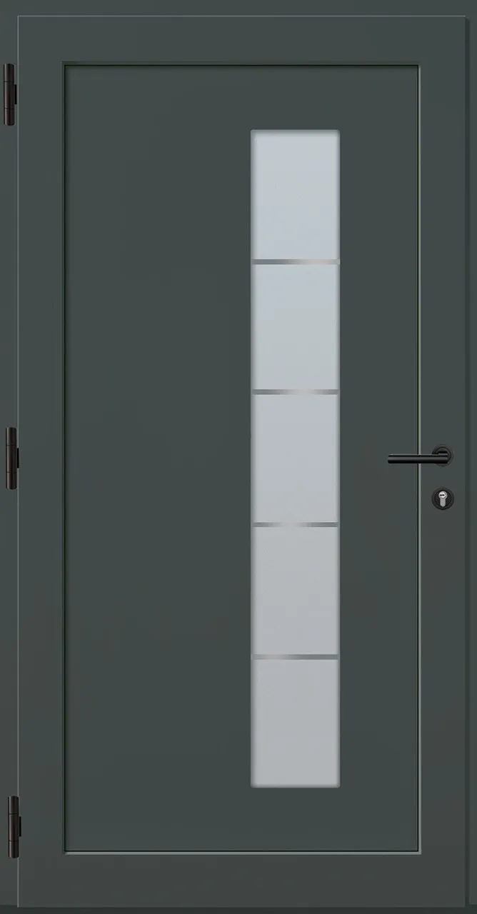 Aluminium-Haustür OptiDoor Exclusiv Blackline 38711E