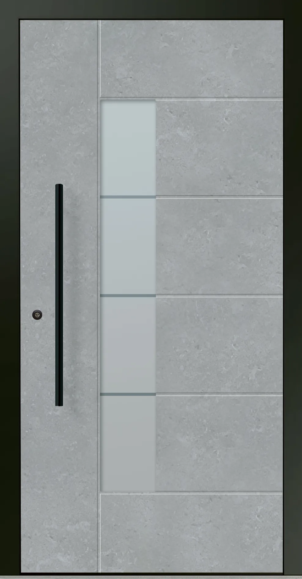 Aluminium-Haustür OptiDoor Blackline 30555D