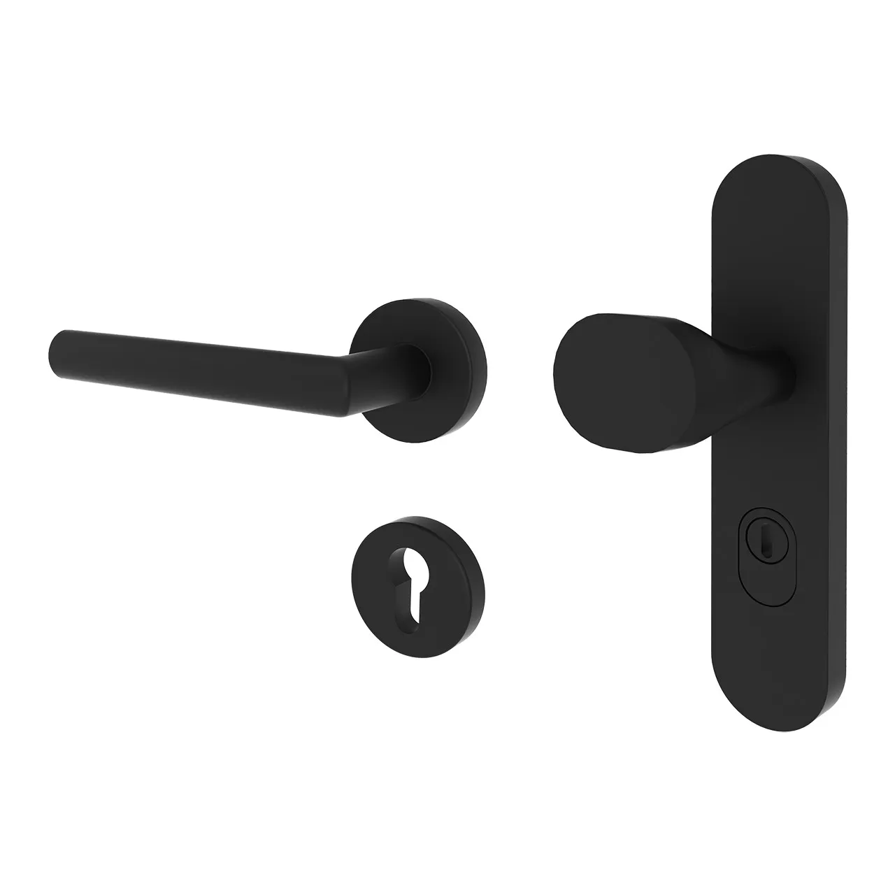Schutzbeschlag Eleganto 2 WEK-R Schwarz matt