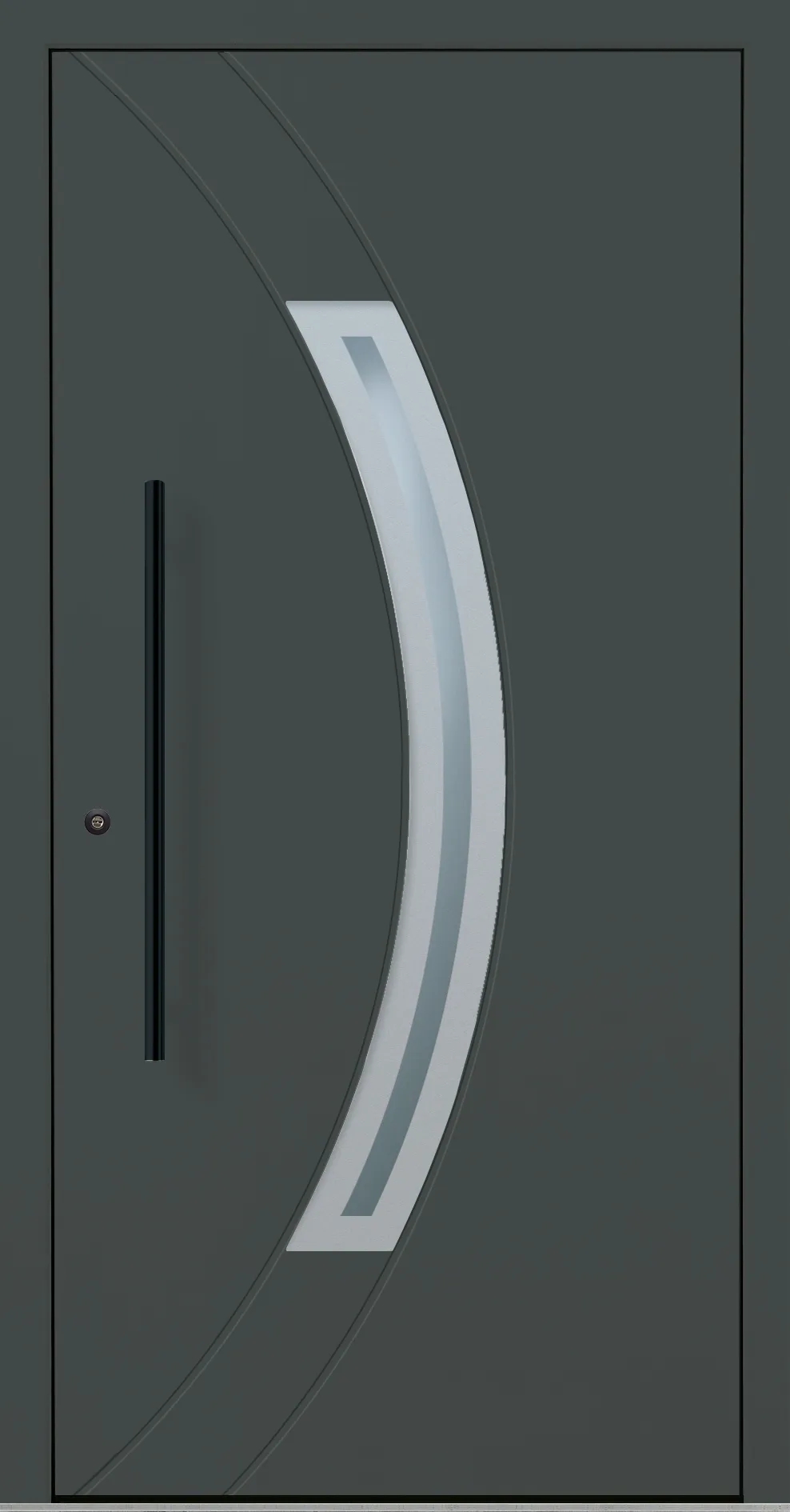 Aluminium-Haustür OptiDoor Blackline 32110D