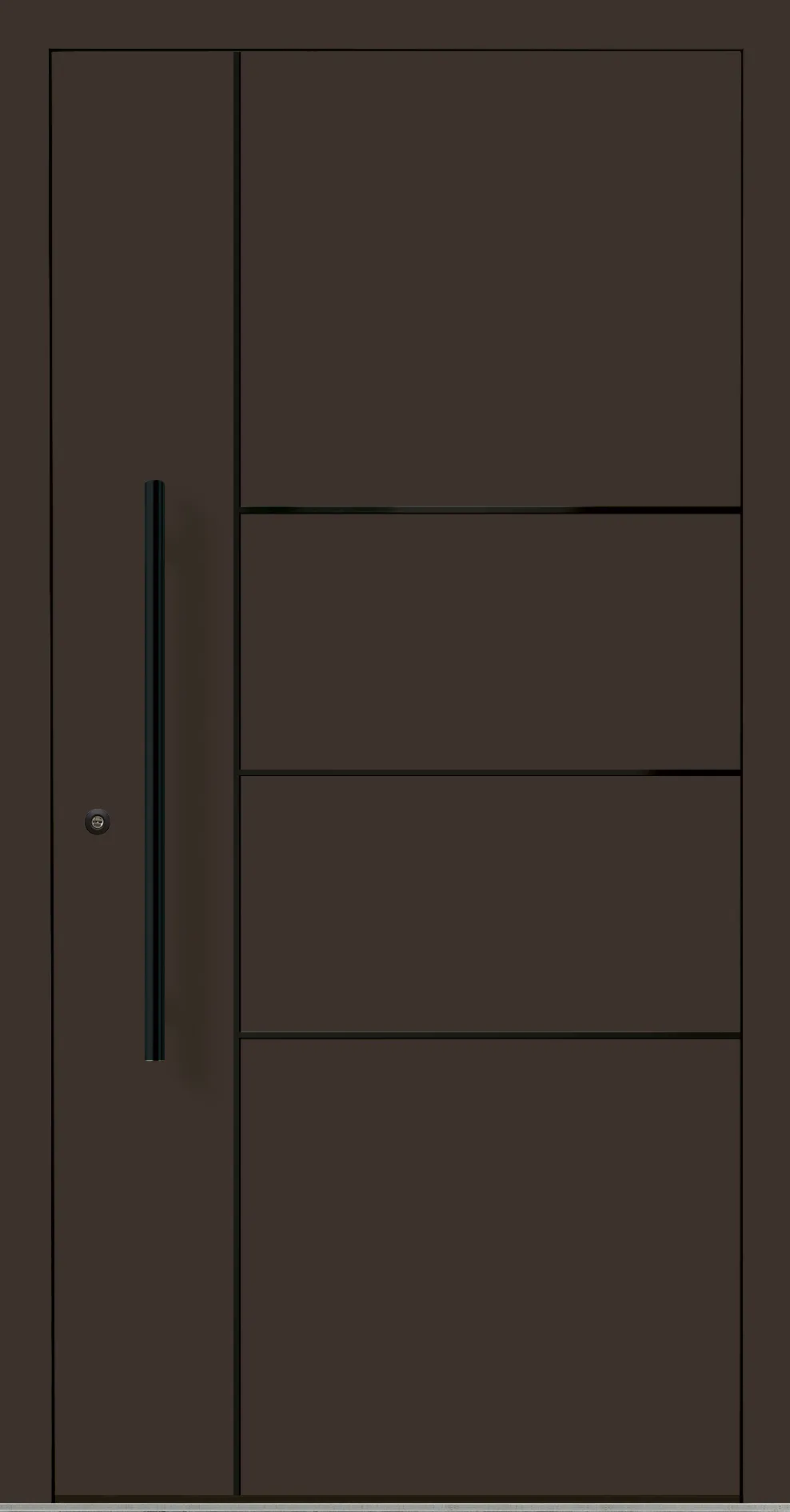 Aluminium-Haustür OptiDoor Blackline 32200D
