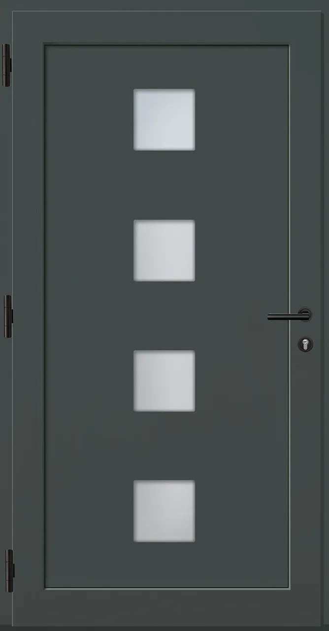 Aluminium-Haustür OptiDoor Power Blackline 38608P