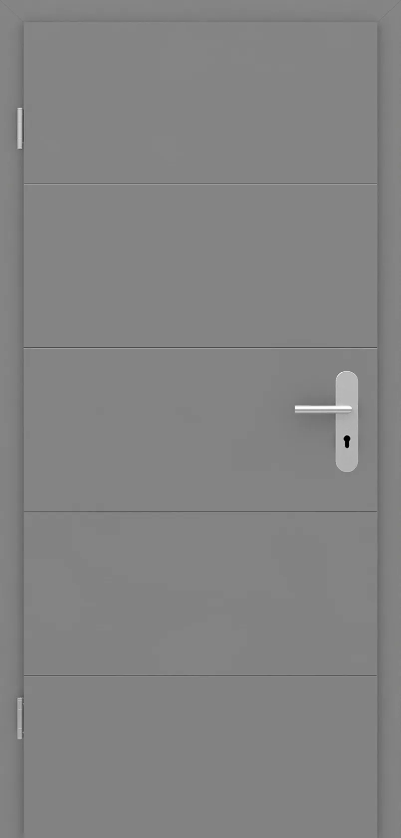 Design-Wohnungseingangstür Grigio Linea 5 Grau