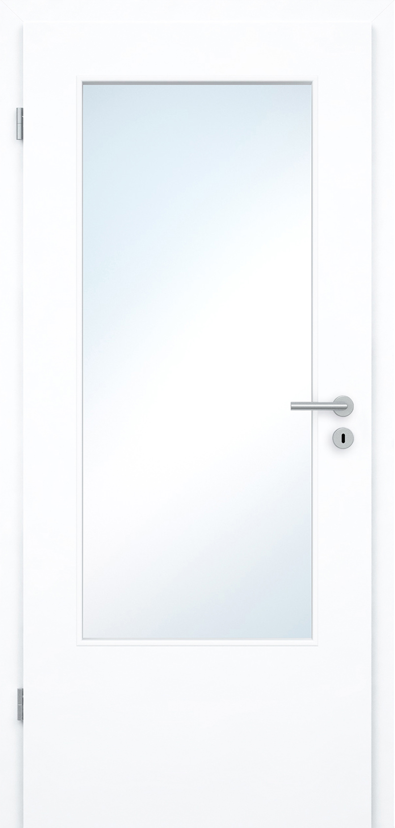 Innentür Laminato Weißlack neo CPL großer Lichtausschnitt