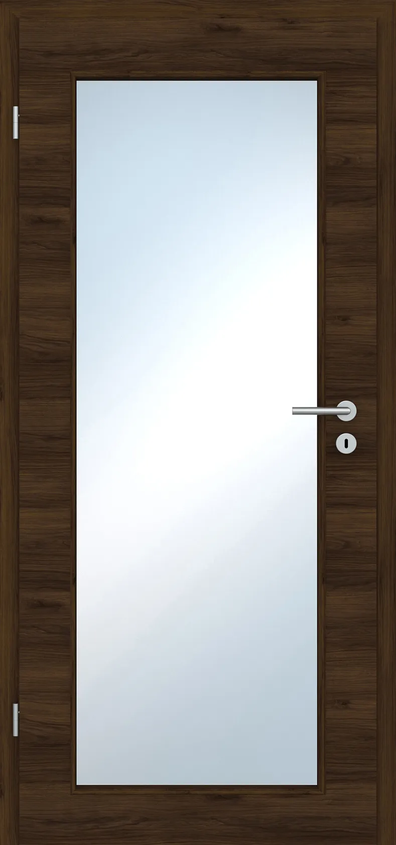 Innentür Laminato Accent Nussbraun Quer CPL XXL-Lichtausschnitt