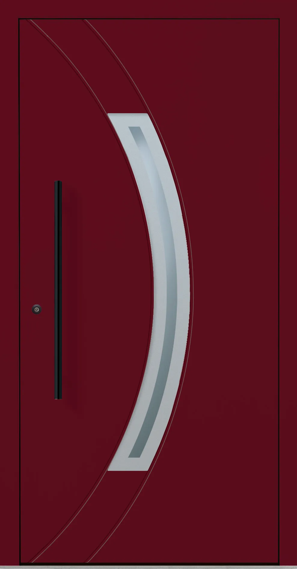 Aluminium-Haustür OptiDoor Blackline 32110D