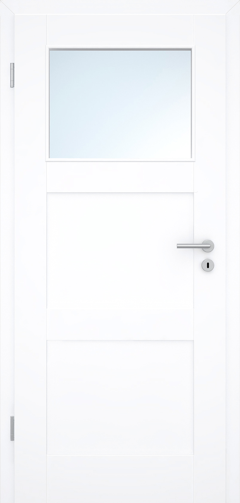 Füllungs-Designtür Pur Design 3FS-LA1 Weißlack neo | Türenheld