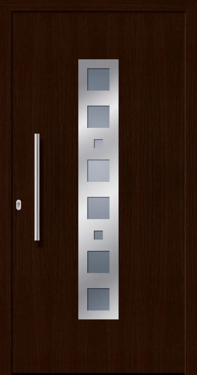 SecuDoor Design 10580D Kunststoffhaustür Mooreiche