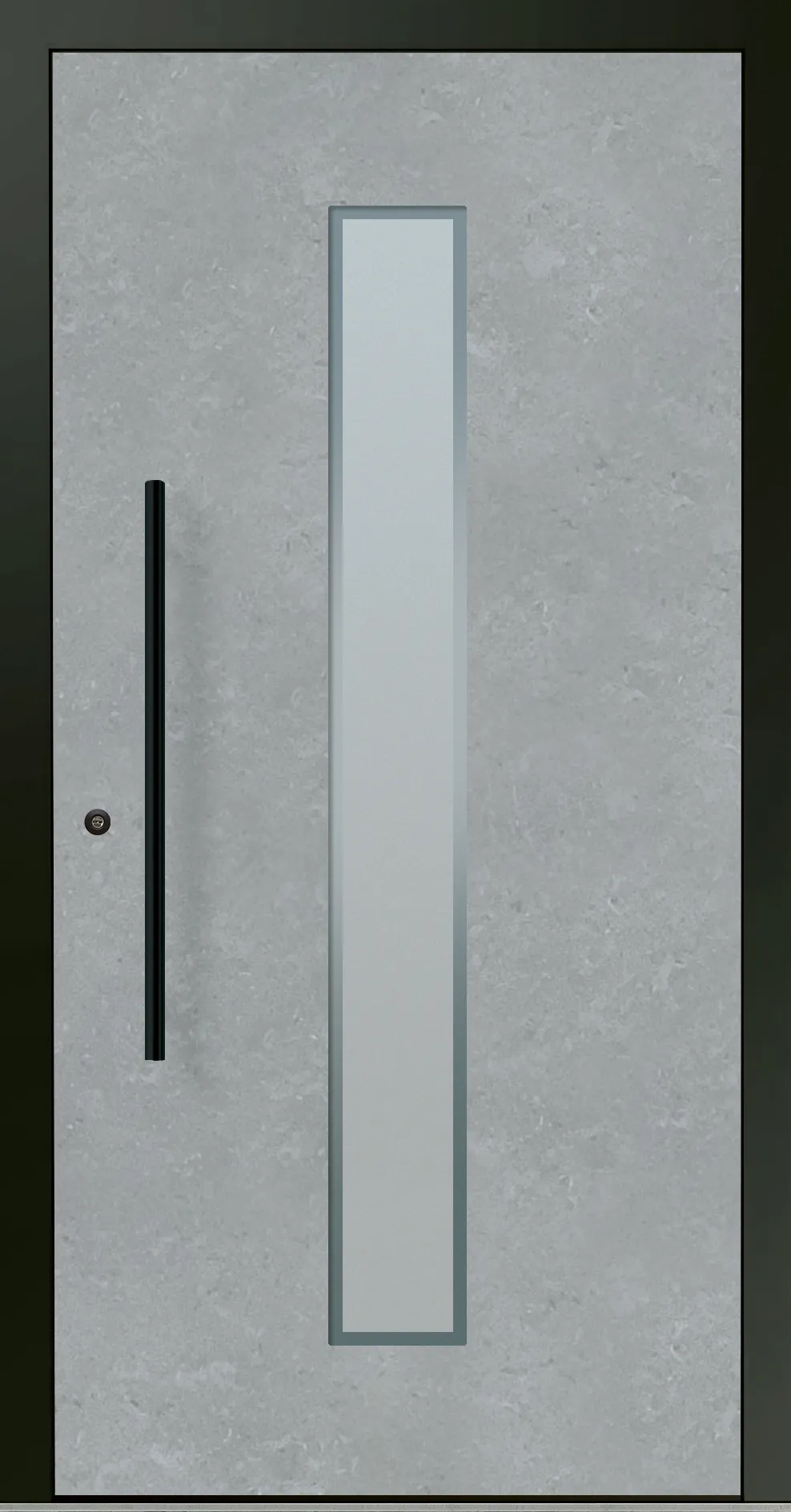 Aluminium-Haustür OptiDoor Blackline 32105D