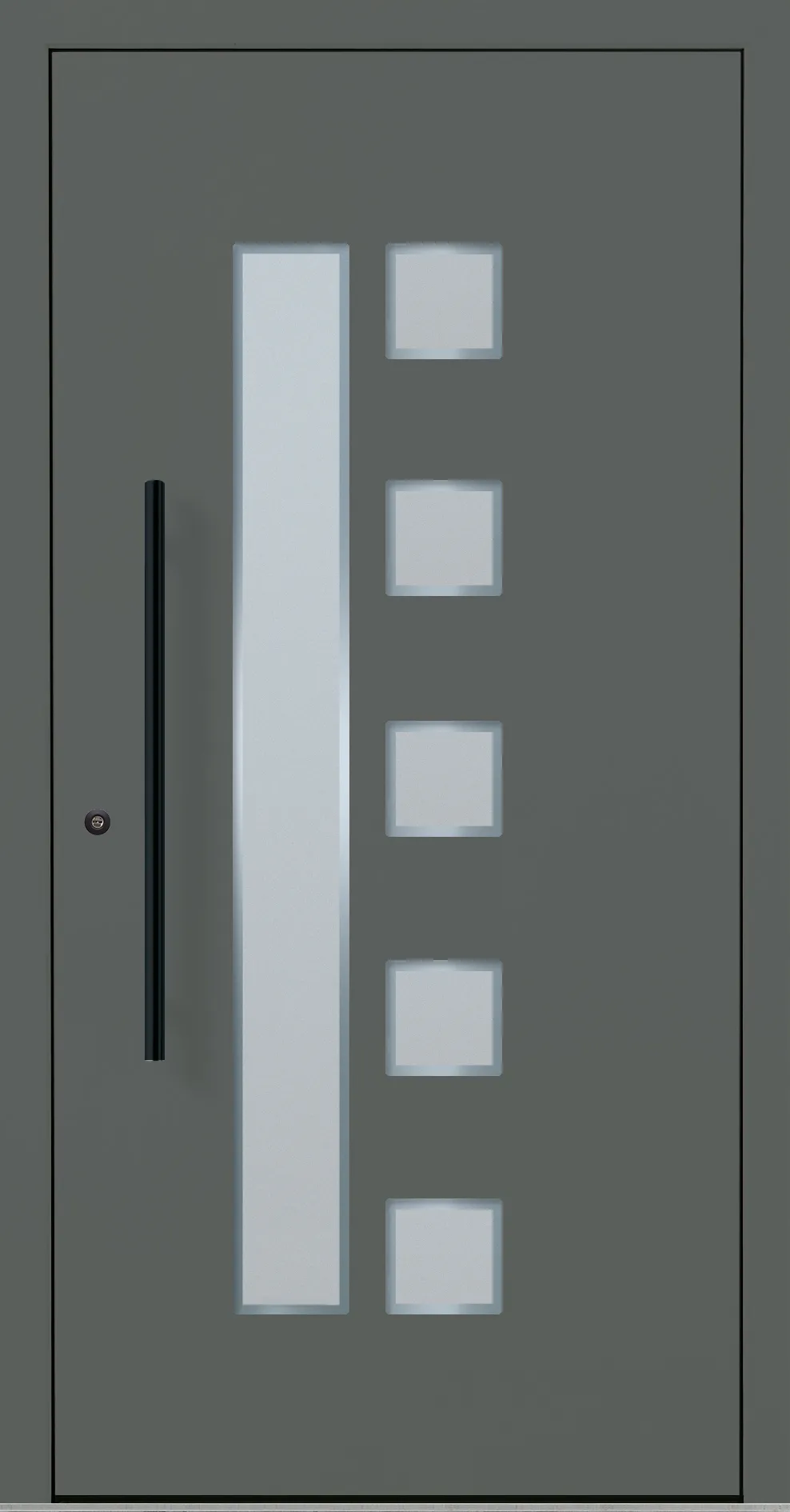 Aluminium-Haustür OptiDoor Blackline 30600D