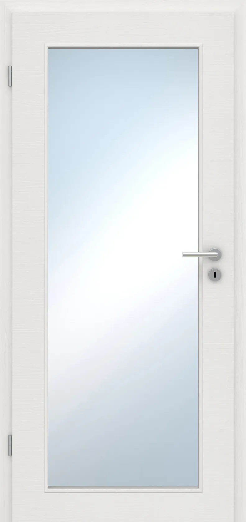Innentür Laminato Accent Weiß Quer CPL XXL-Lichtausschnitt
