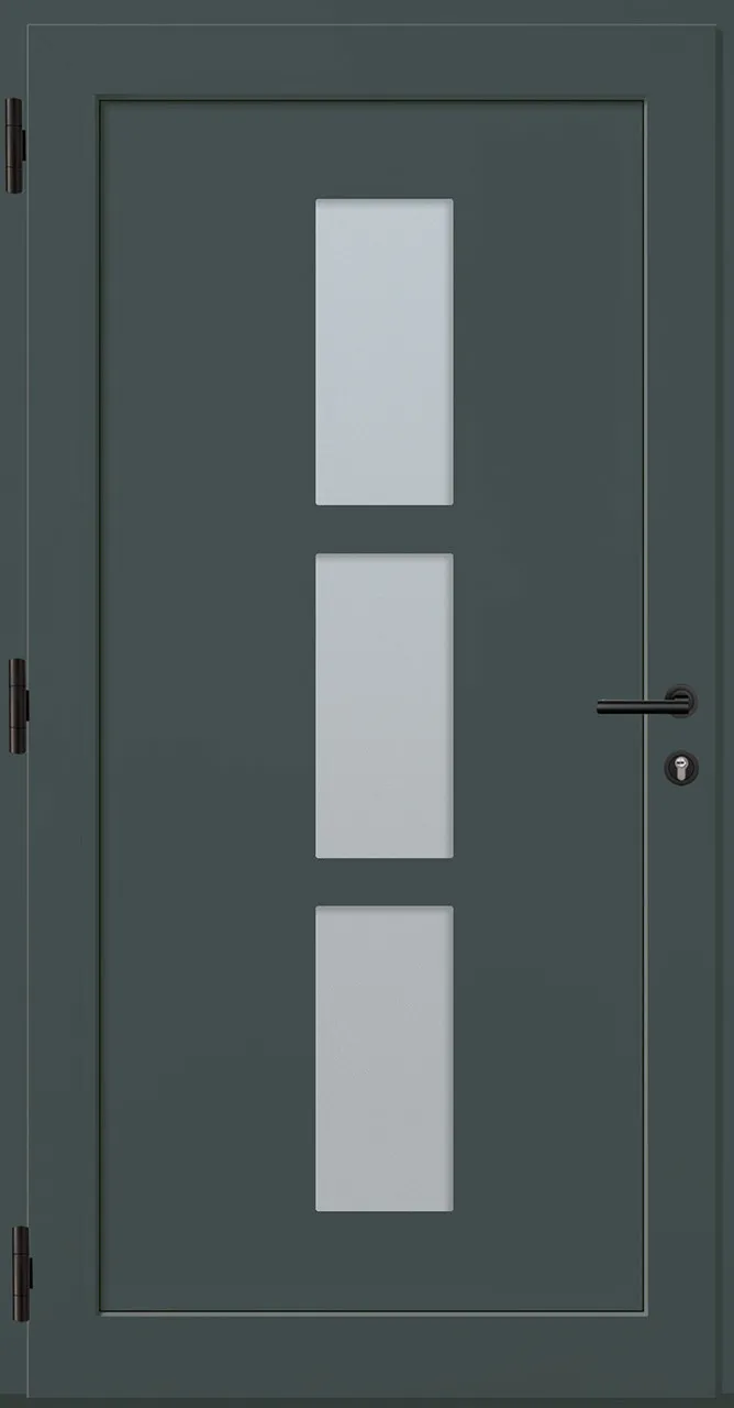 Aluminium-Haustür OptiDoor Power Blackline 38112P