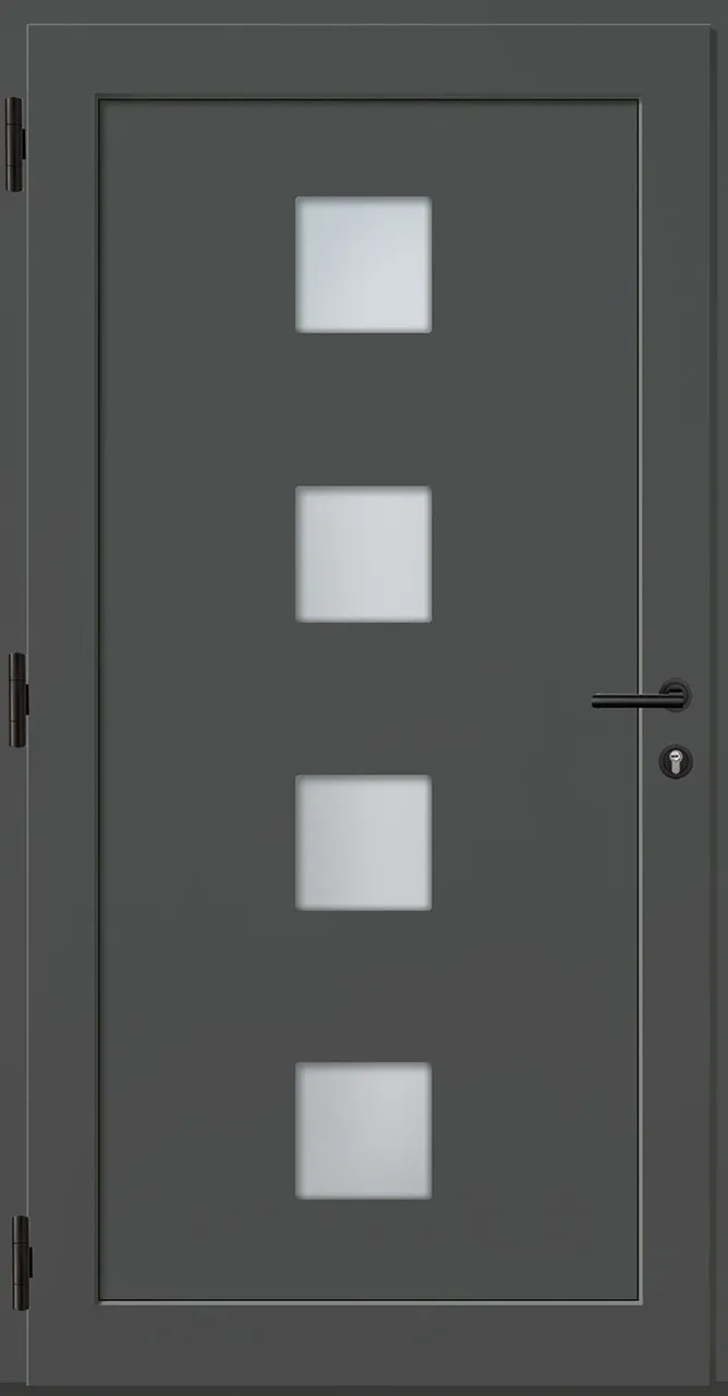 Aluminium-Haustür OptiDoor Power Blackline 38608P