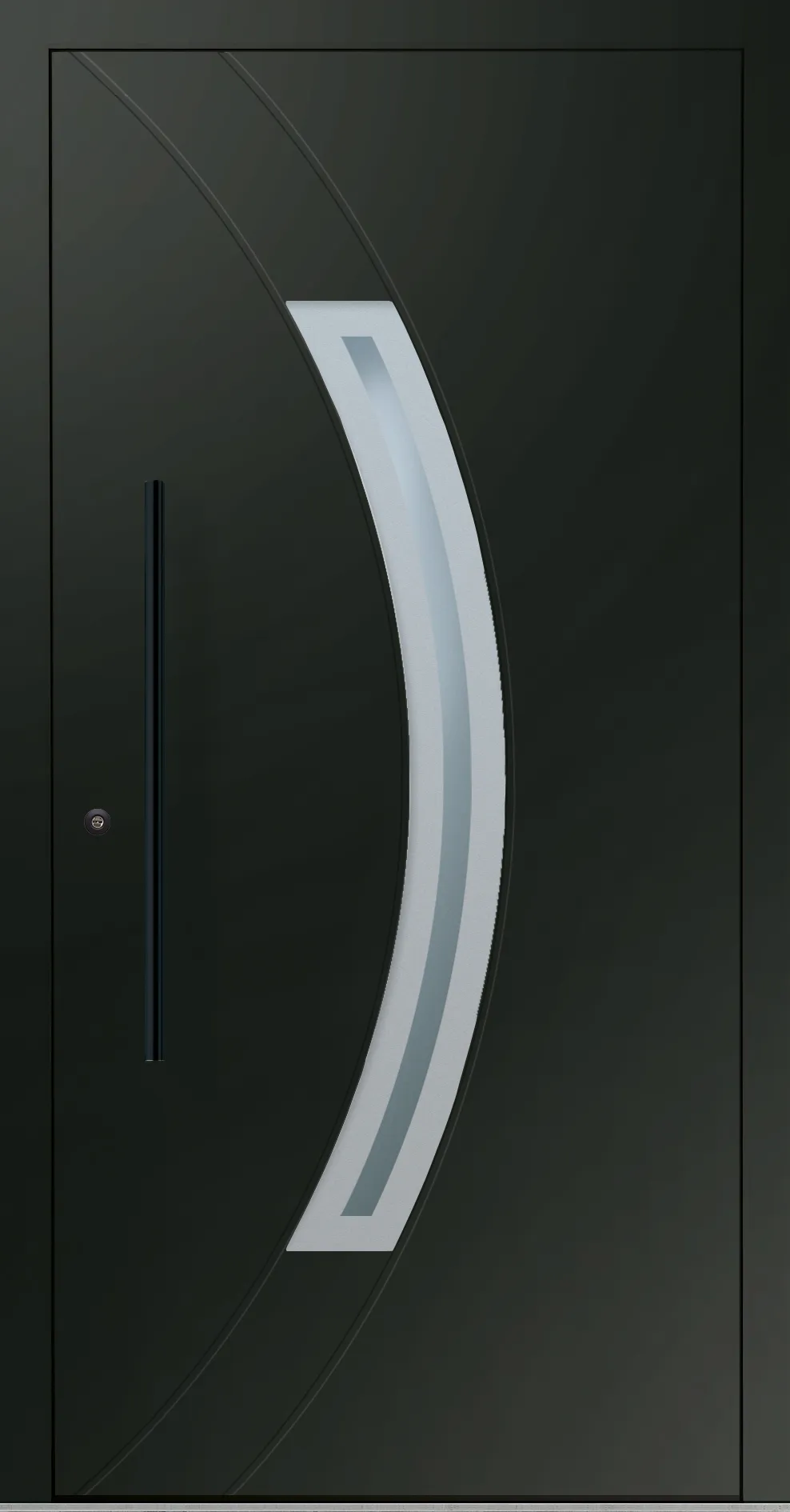 Aluminium-Haustür OptiDoor Blackline 32110D