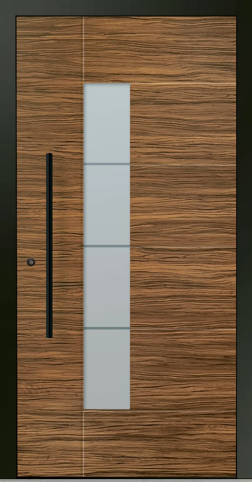 Aluminium-Haustür OptiDoor Blackline 30555D