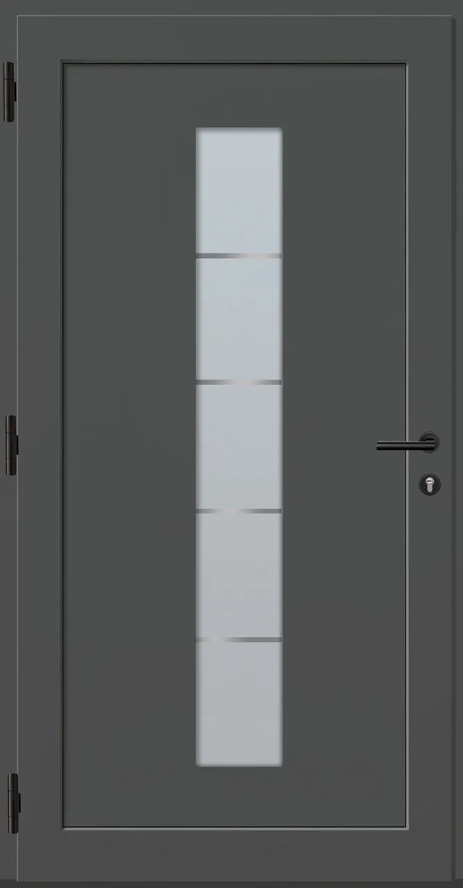 Aluminium-Haustür OptiDoor Power Blackline 38441P