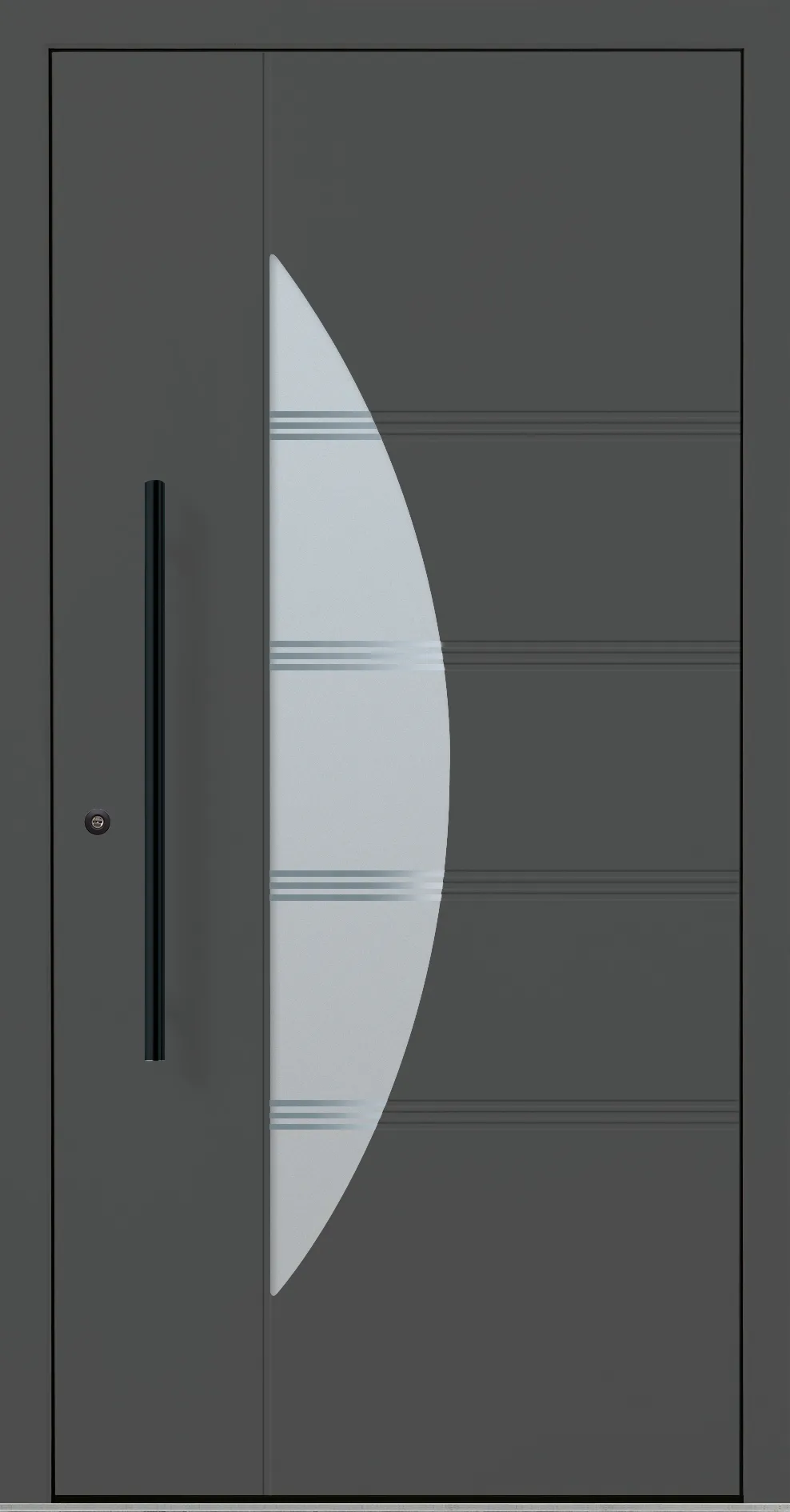 Aluminium-Haustür OptiDoor Blackline 30912D