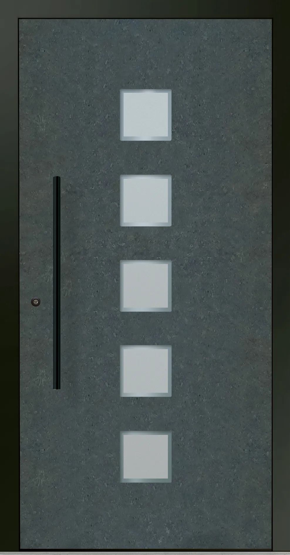 Aluminium-Haustür OptiDoor Blackline 30640D