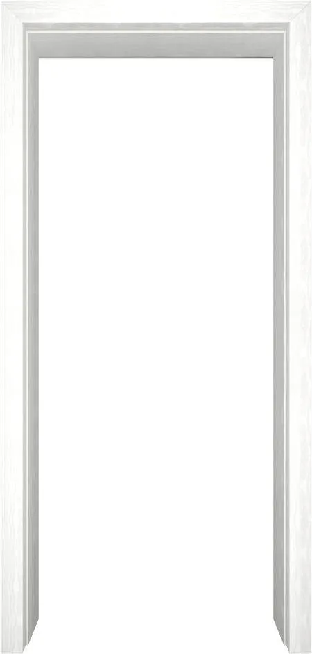 Durchgangszarge Esche weiß deckend CPL