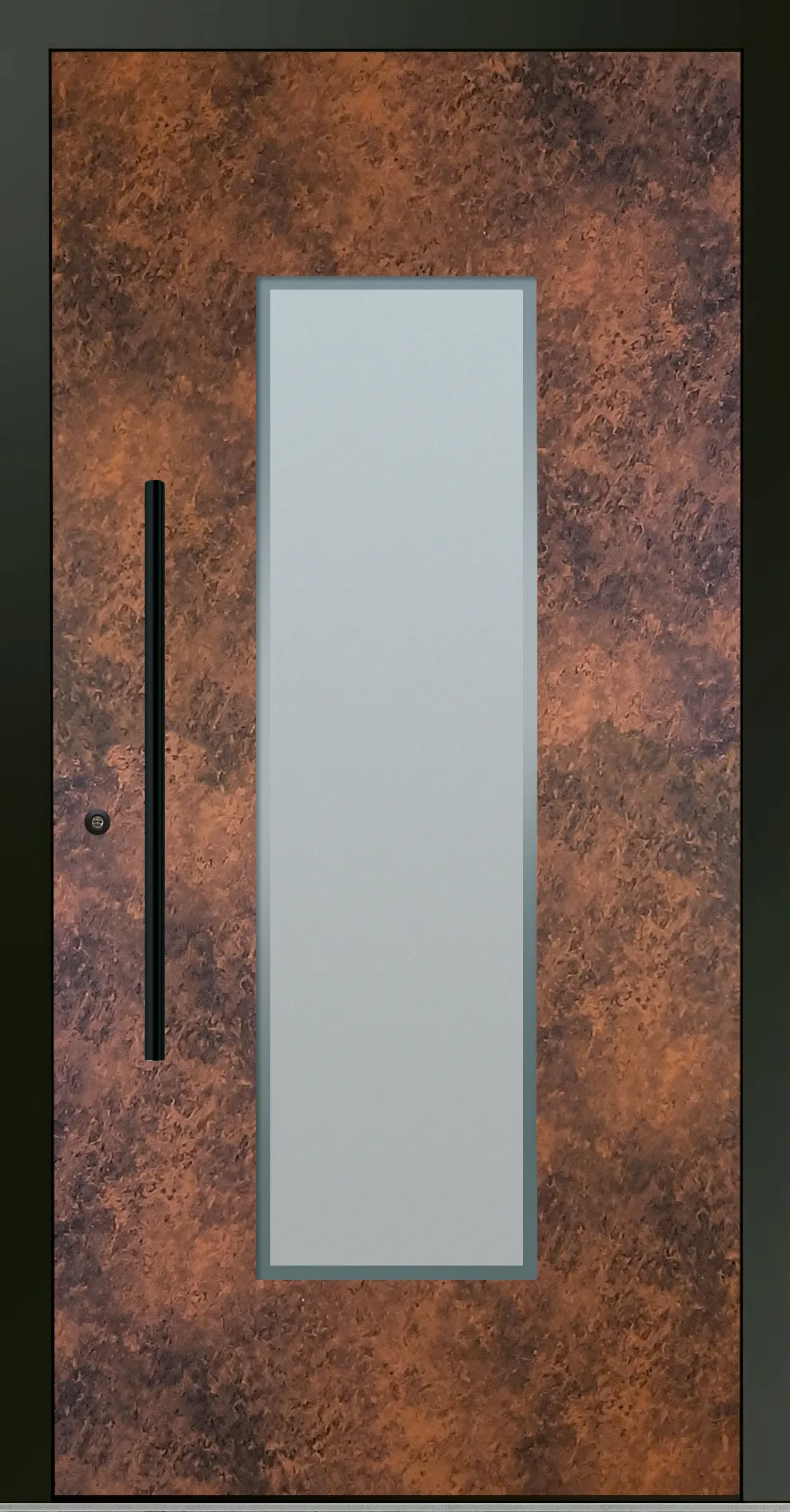 Aluminium-Haustür OptiDoor Blackline 30402D