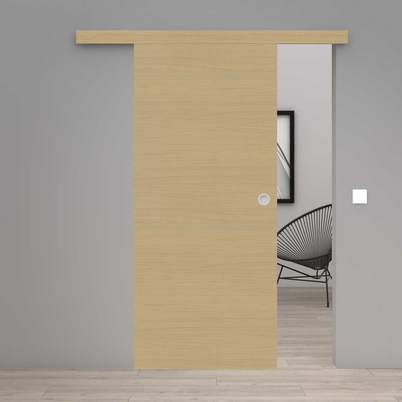 Schiebetür Laminato Accent Naturbeige Quer CPL