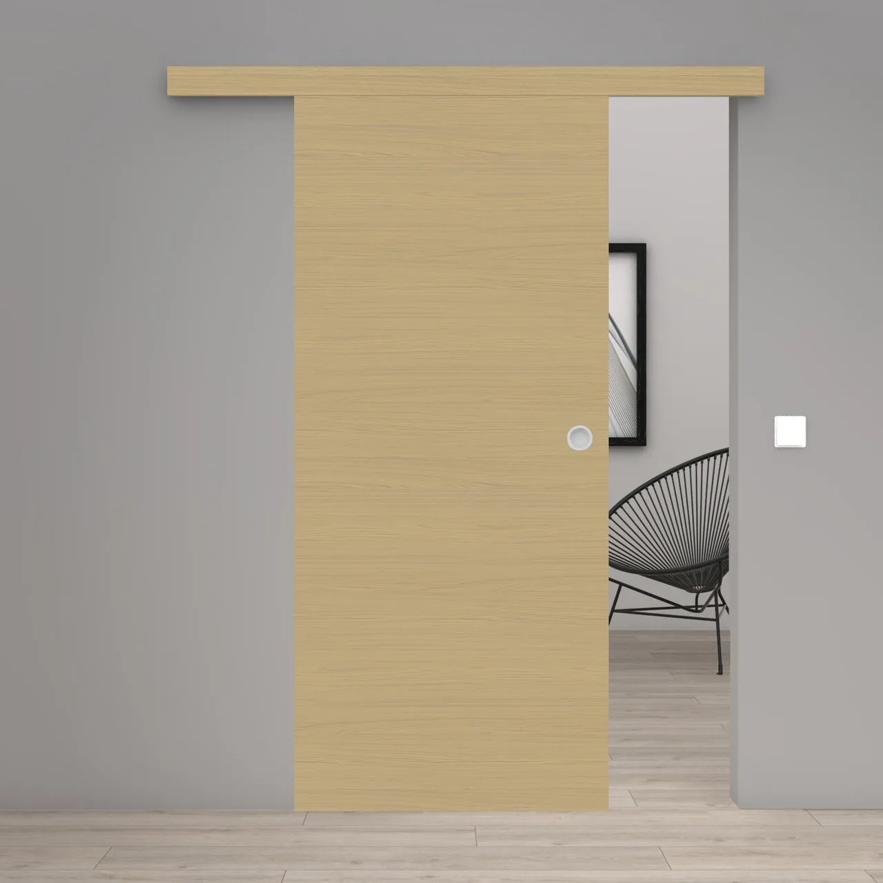 Schiebetür Laminato Accent Naturbeige Quer CPL