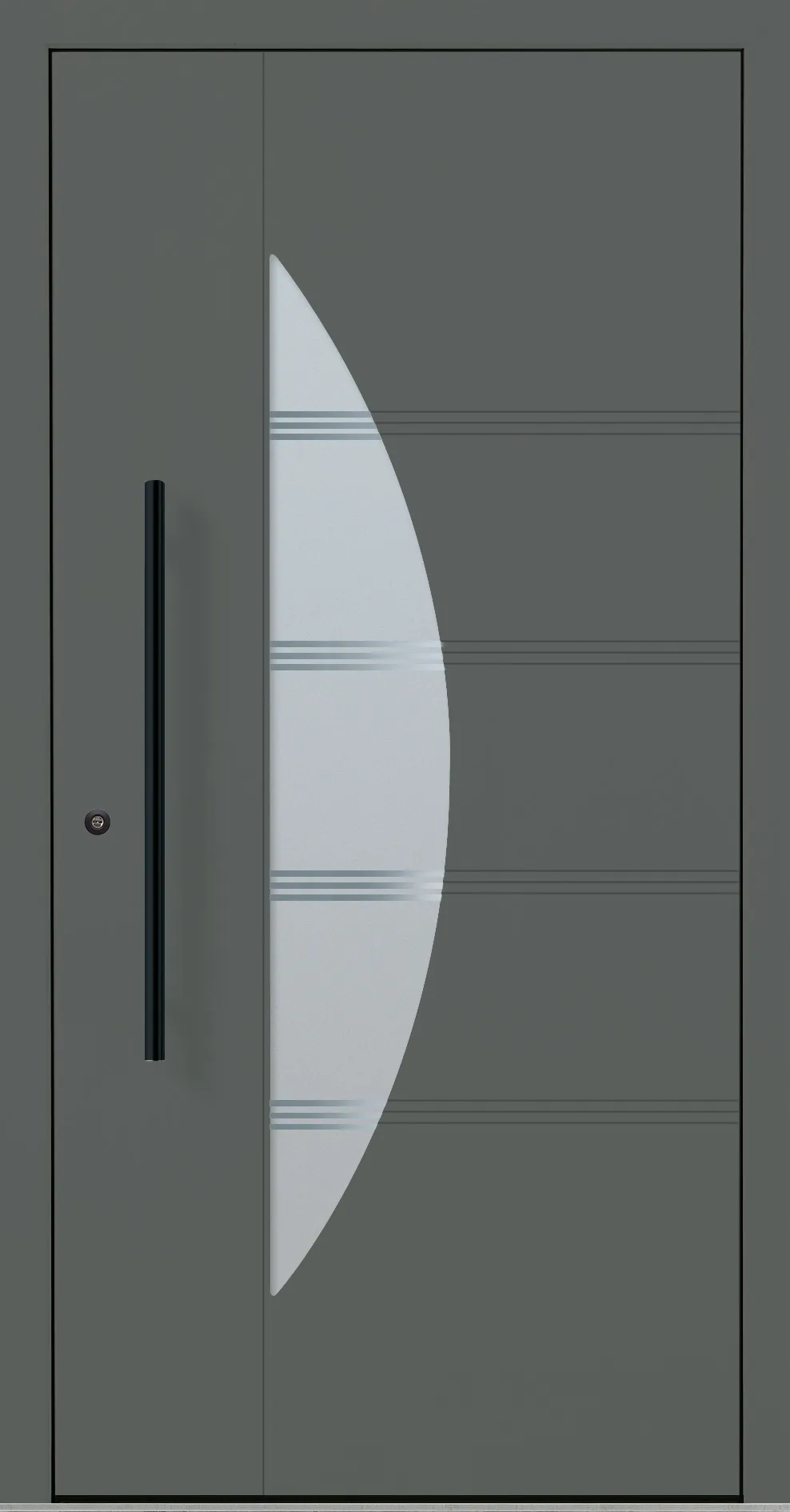 Aluminium-Haustür OptiDoor Blackline 30912D
