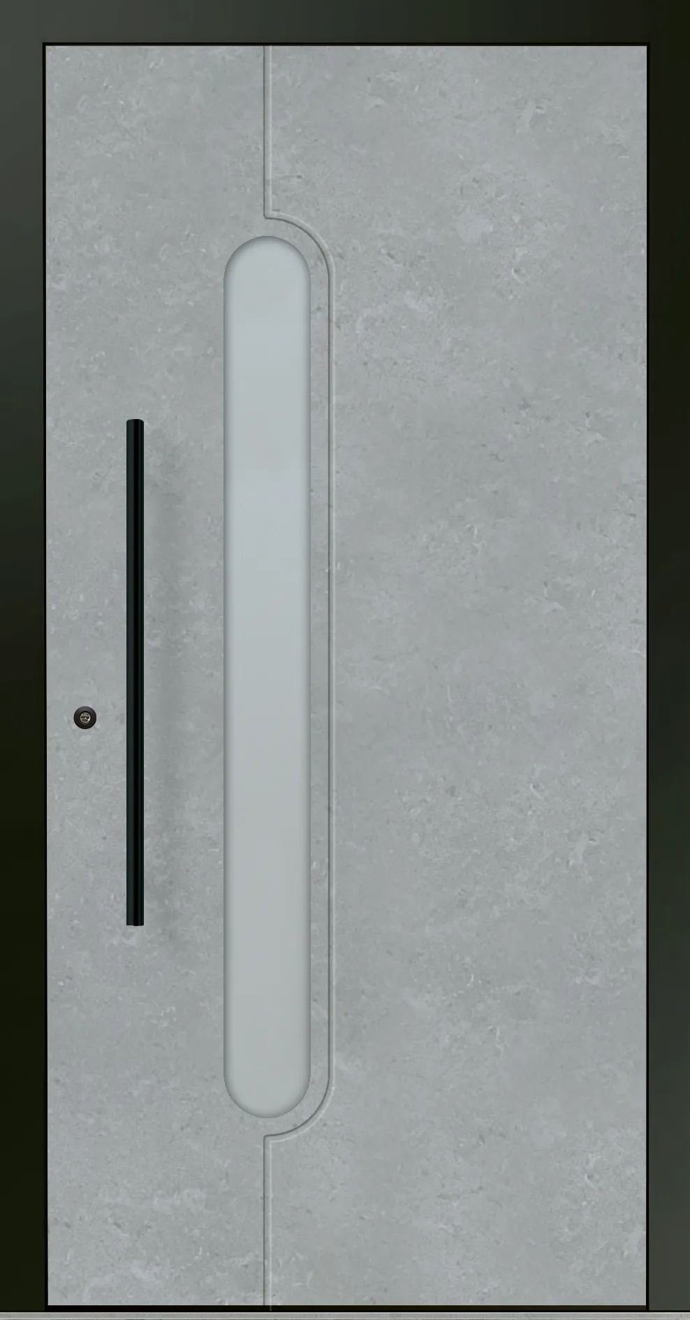 Aluminium-Haustür OptiDoor Blackline 32900D