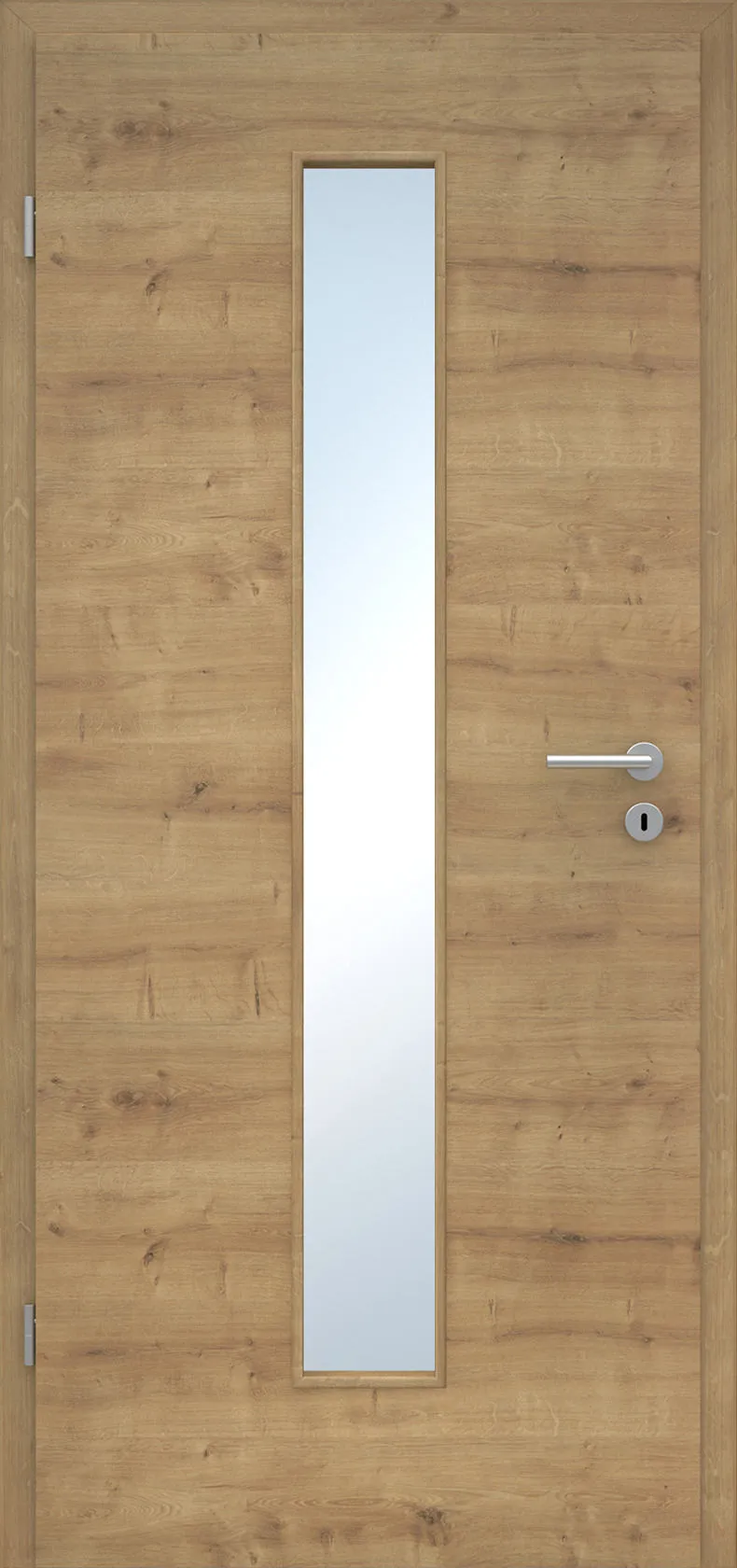 Innentür Laminato Eiche astig Quer CPL schmaler Lichtausschnitt