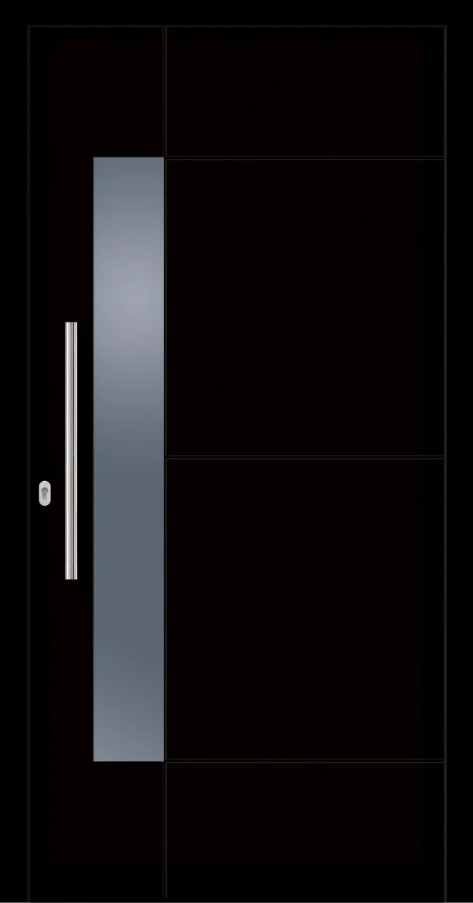 SecuDoor Design 11164D Kunststoffhaustür Schwarzbraun