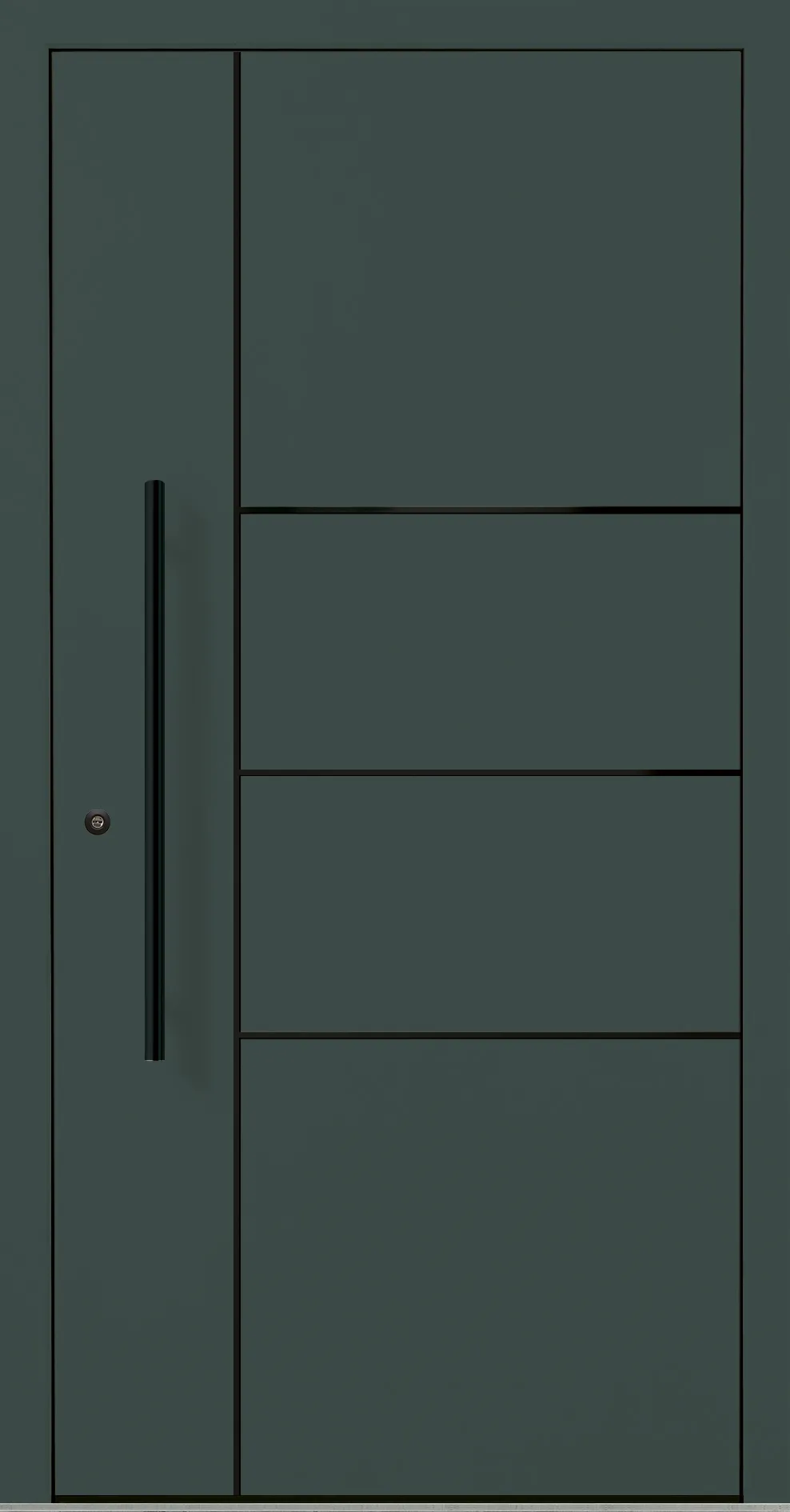Aluminium-Haustür OptiDoor Blackline 32200D