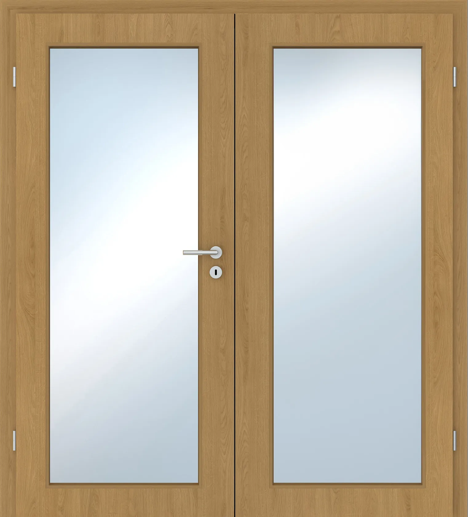 Doppelflügel-Innentür Laminato Eiche Natur CPL XXL-Lichtausschnitt