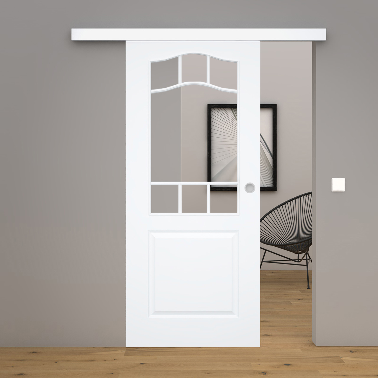 Schiebetür Blanco 18FS Weißlack
