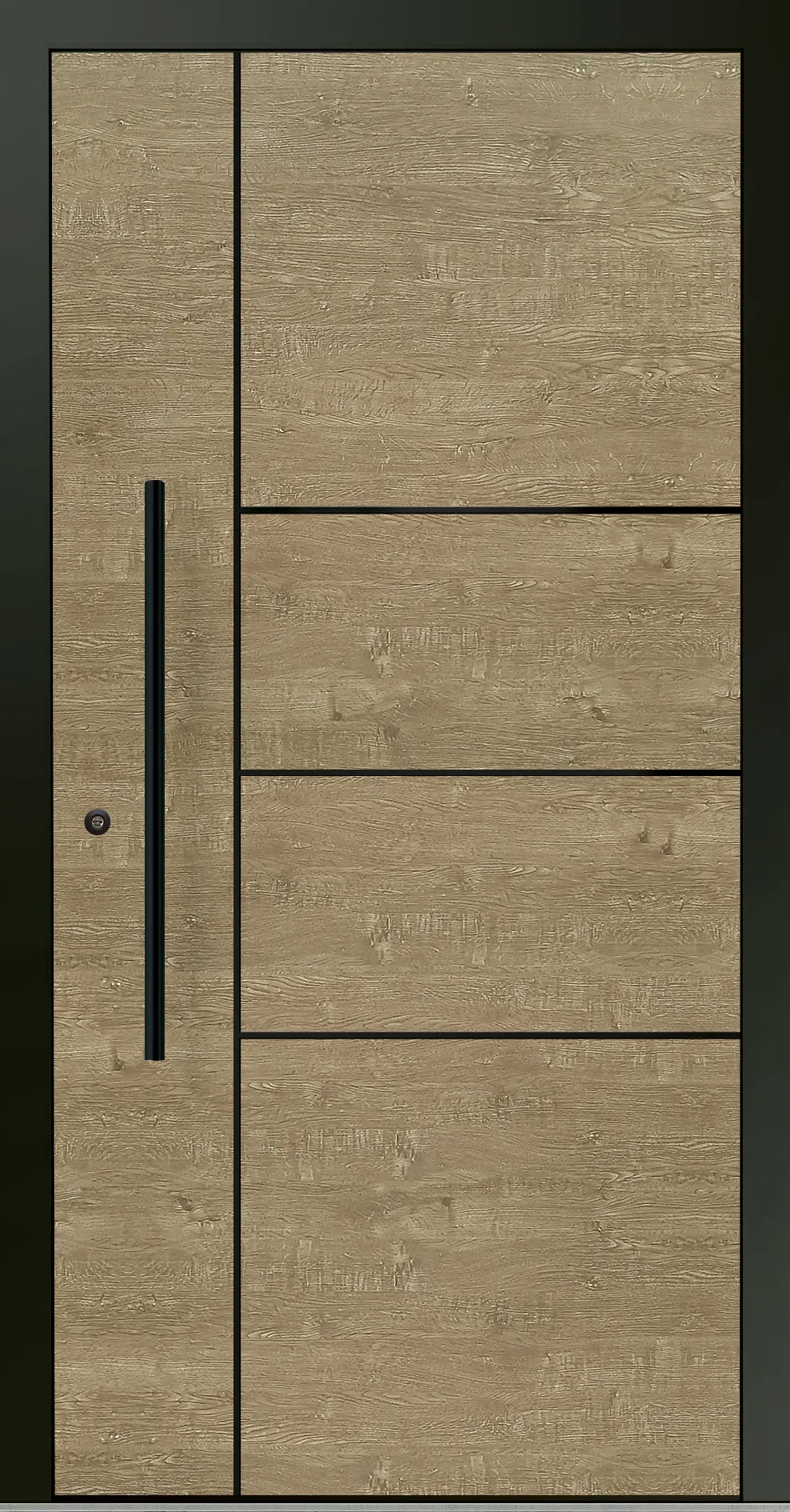 Aluminium-Haustür OptiDoor Blackline 32200D