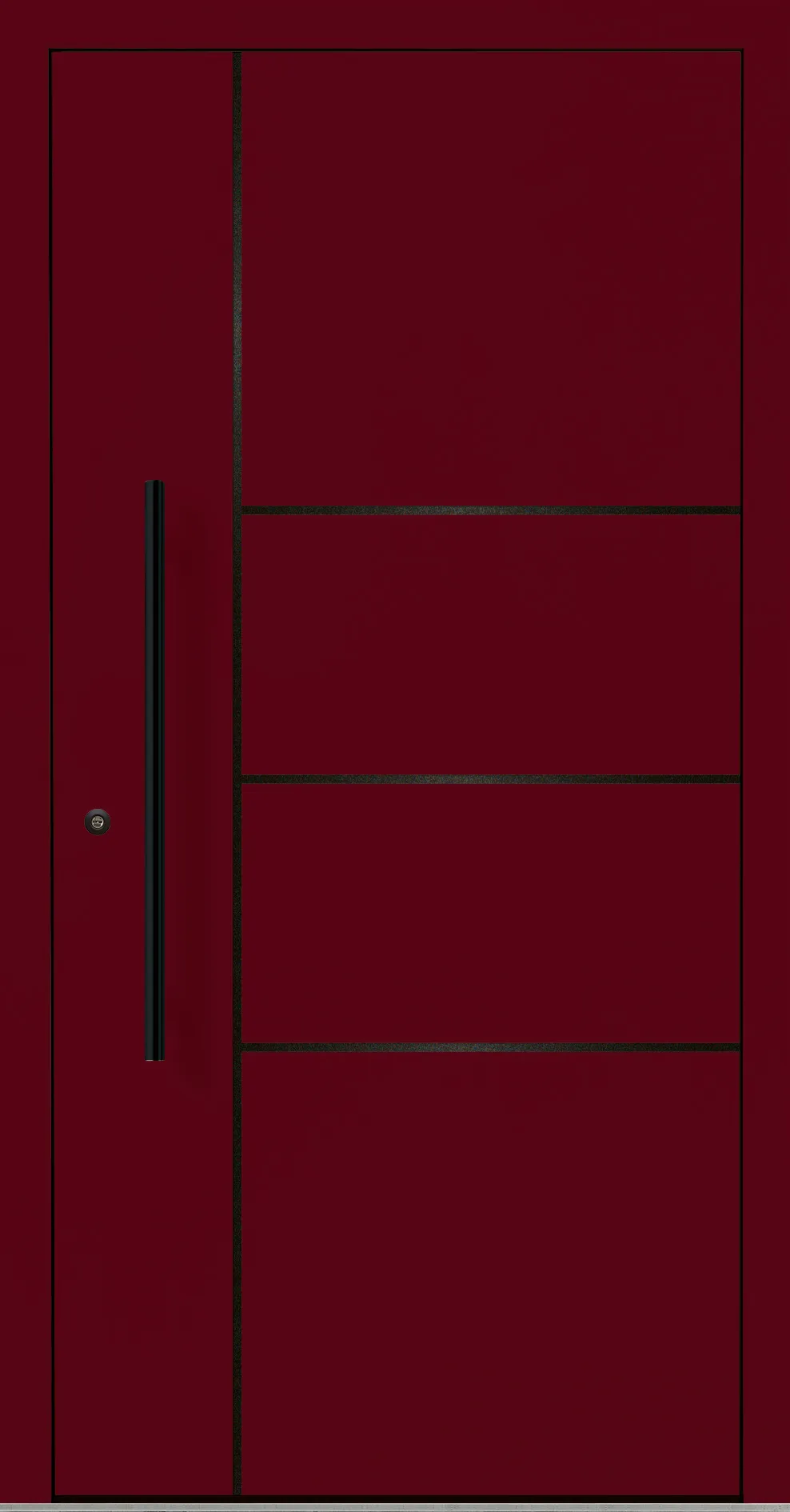 Aluminium-Haustür OptiDoor Blackline 30200D