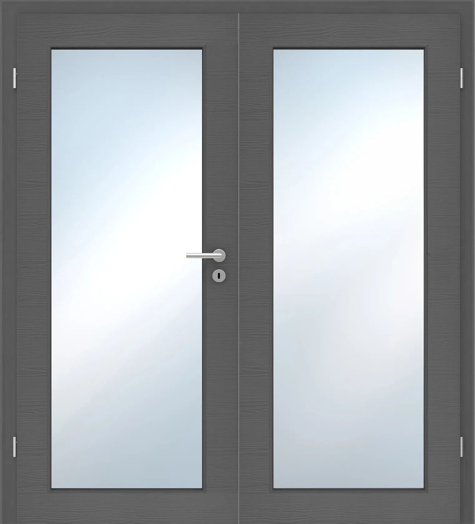 Doppelflügel-Innentür Laminato Accent Onyx Quer CPL XXL-Lichtausschnitt
