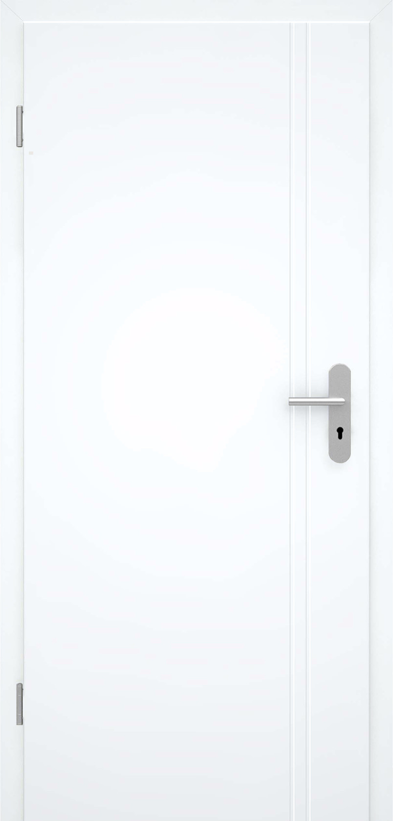 Design-Wohnungseingangstür Blanco Linea 4 Weißlack