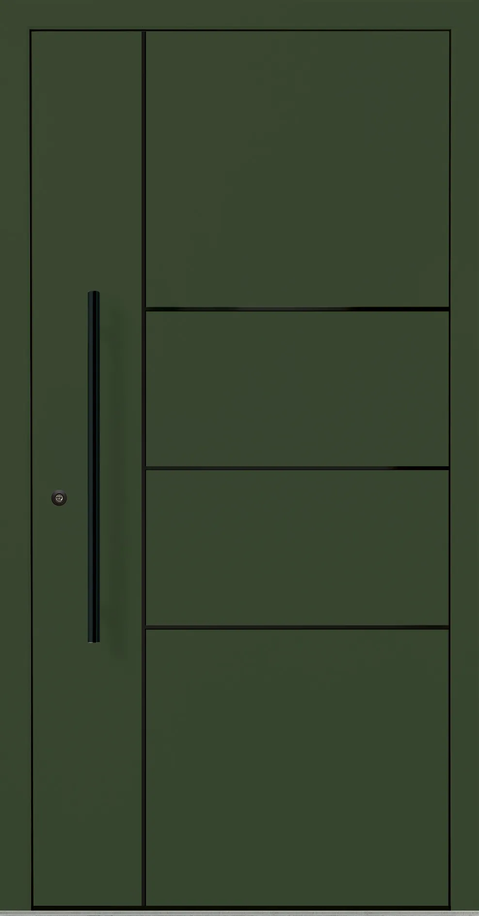 Aluminium-Haustür OptiDoor Blackline 32200D