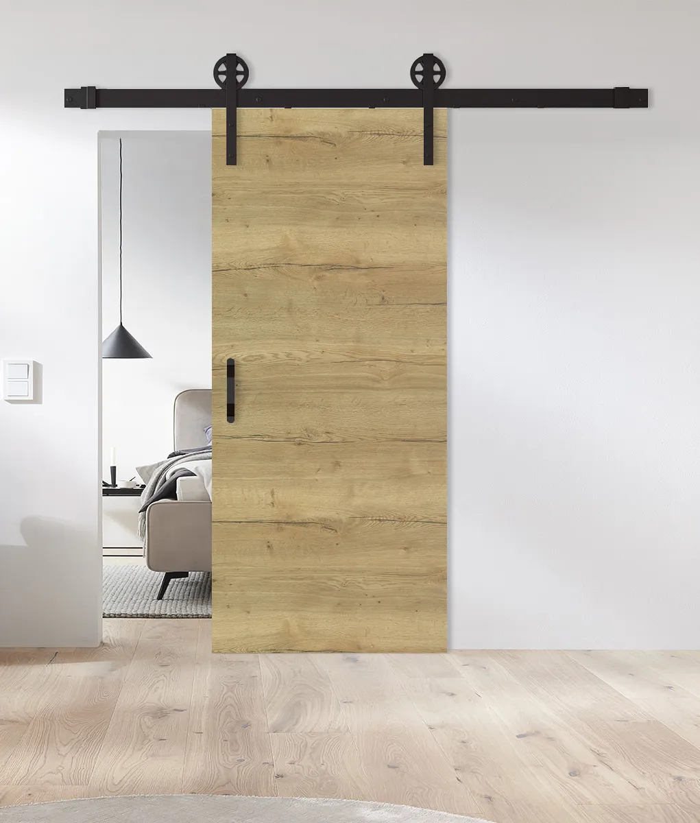 Holz-Schiebetür Eiche Strong Quer CPL Barn Slide