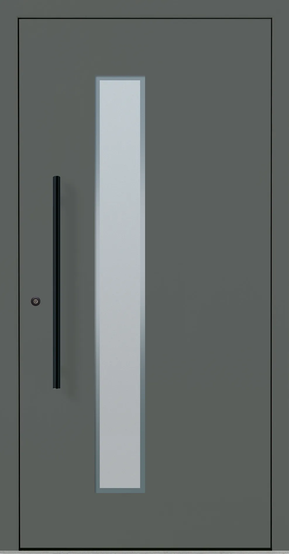 Aluminium-Haustür OptiDoor Blackline 30220D