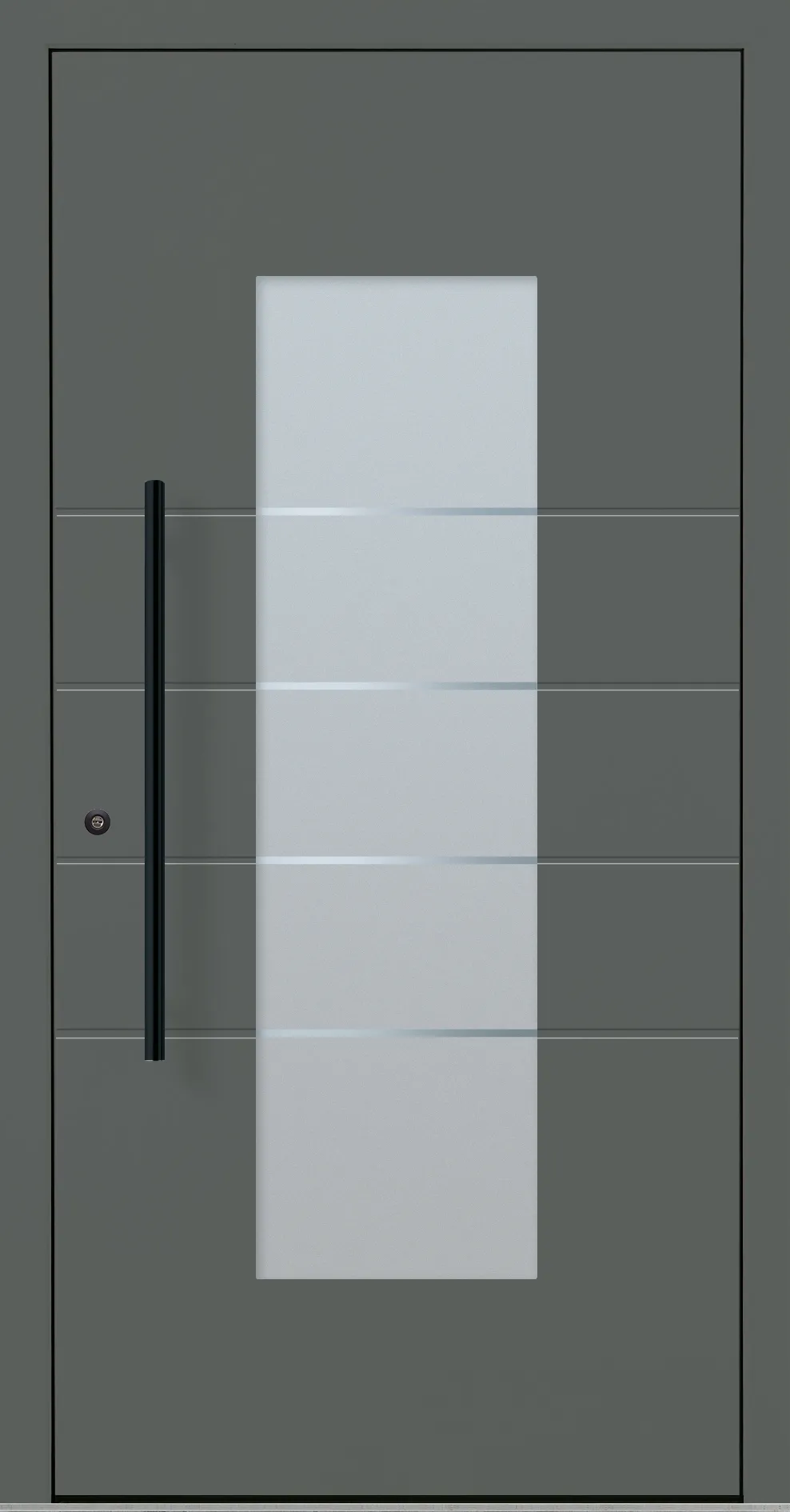 Aluminium-Haustür OptiDoor Blackline 30481D