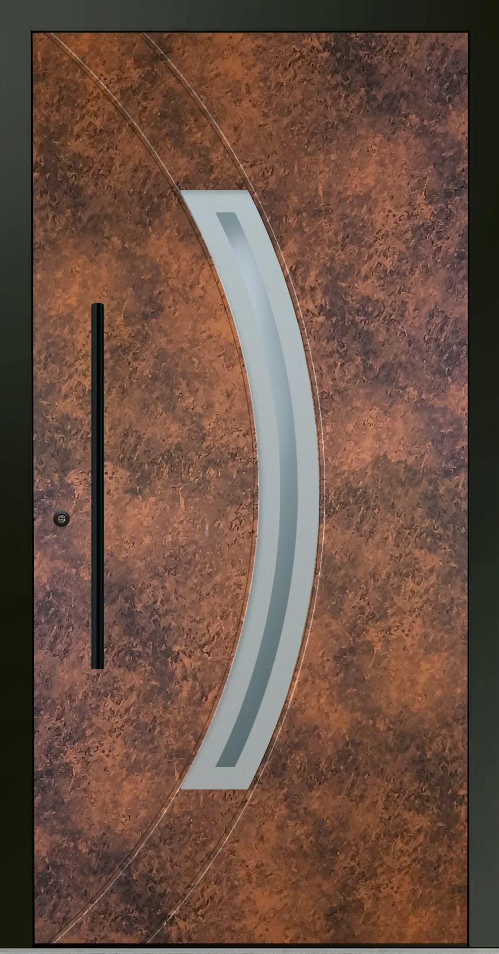 Aluminium-Haustür OptiDoor Blackline 32110D