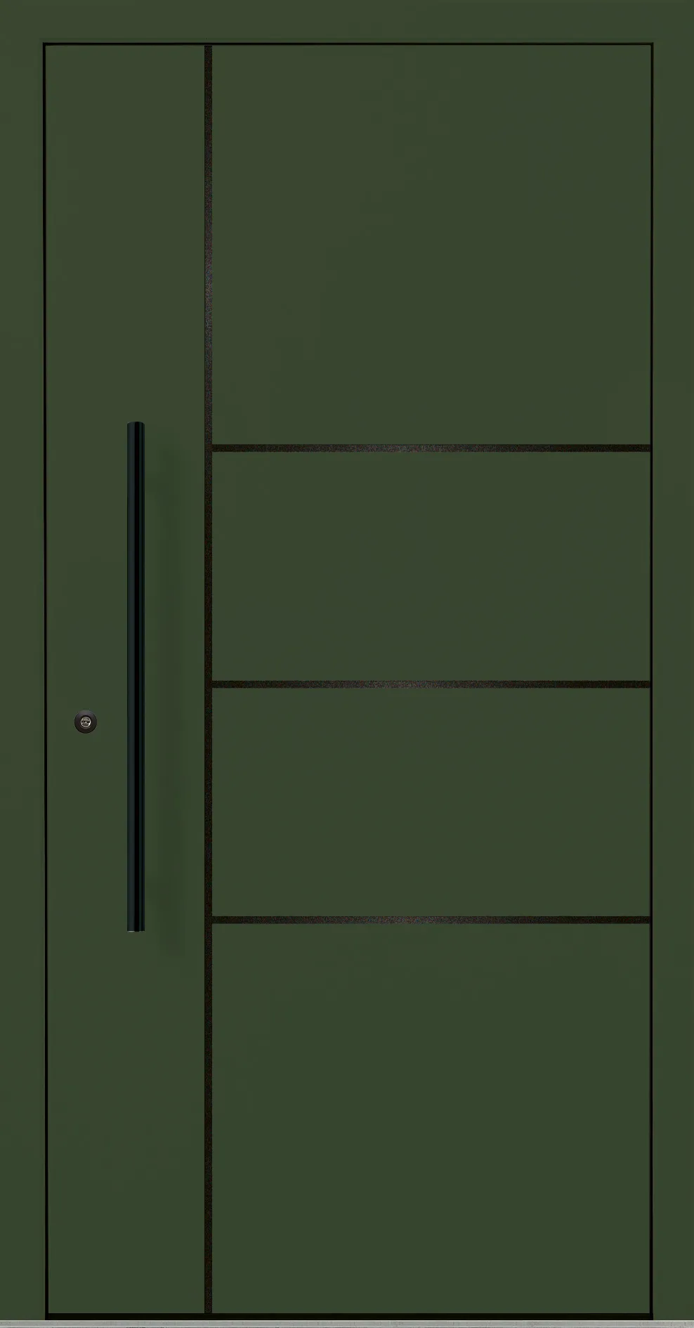 Aluminium-Haustür OptiDoor Blackline 30200D