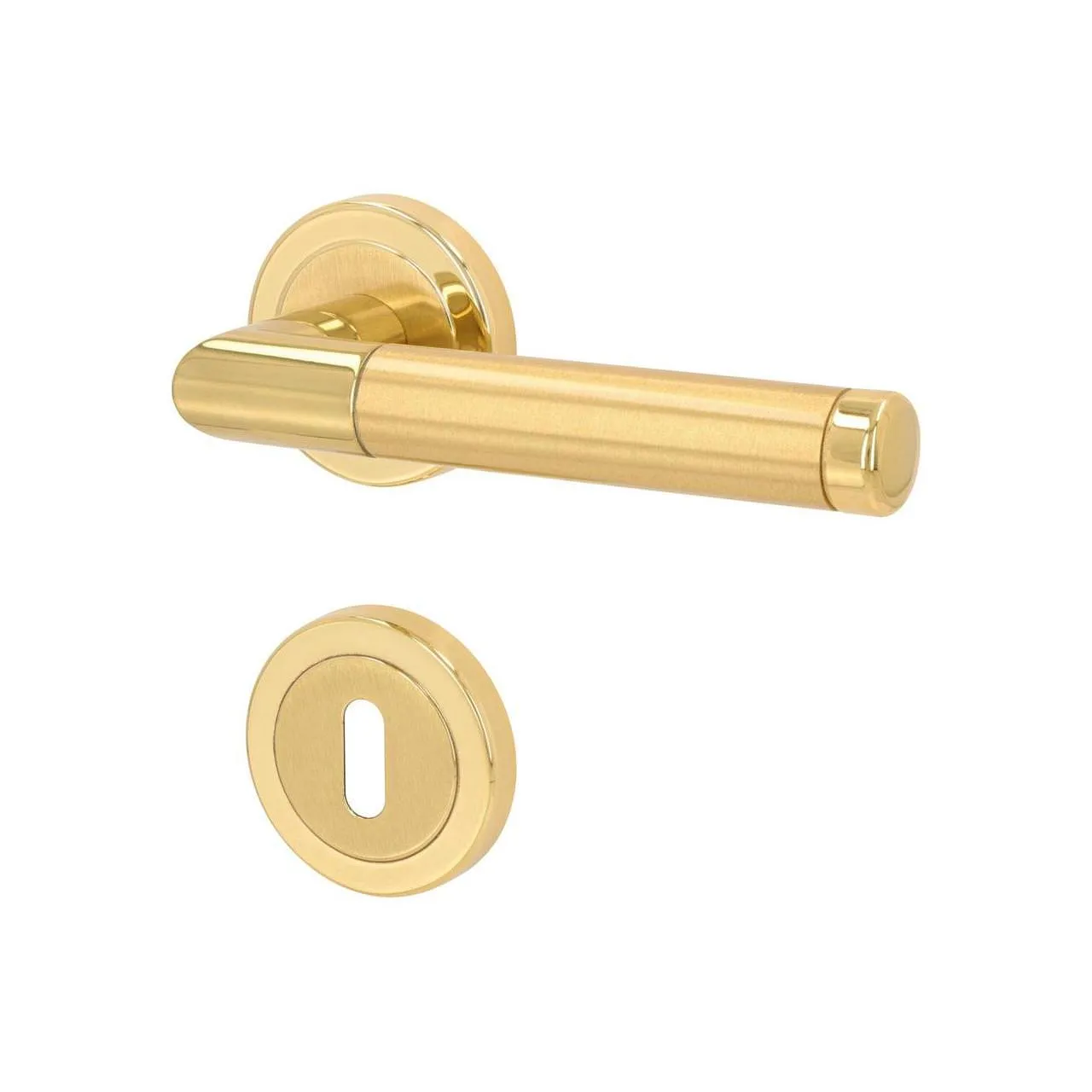 Türgriff Eleganto 598 Messing poliert/satiniert