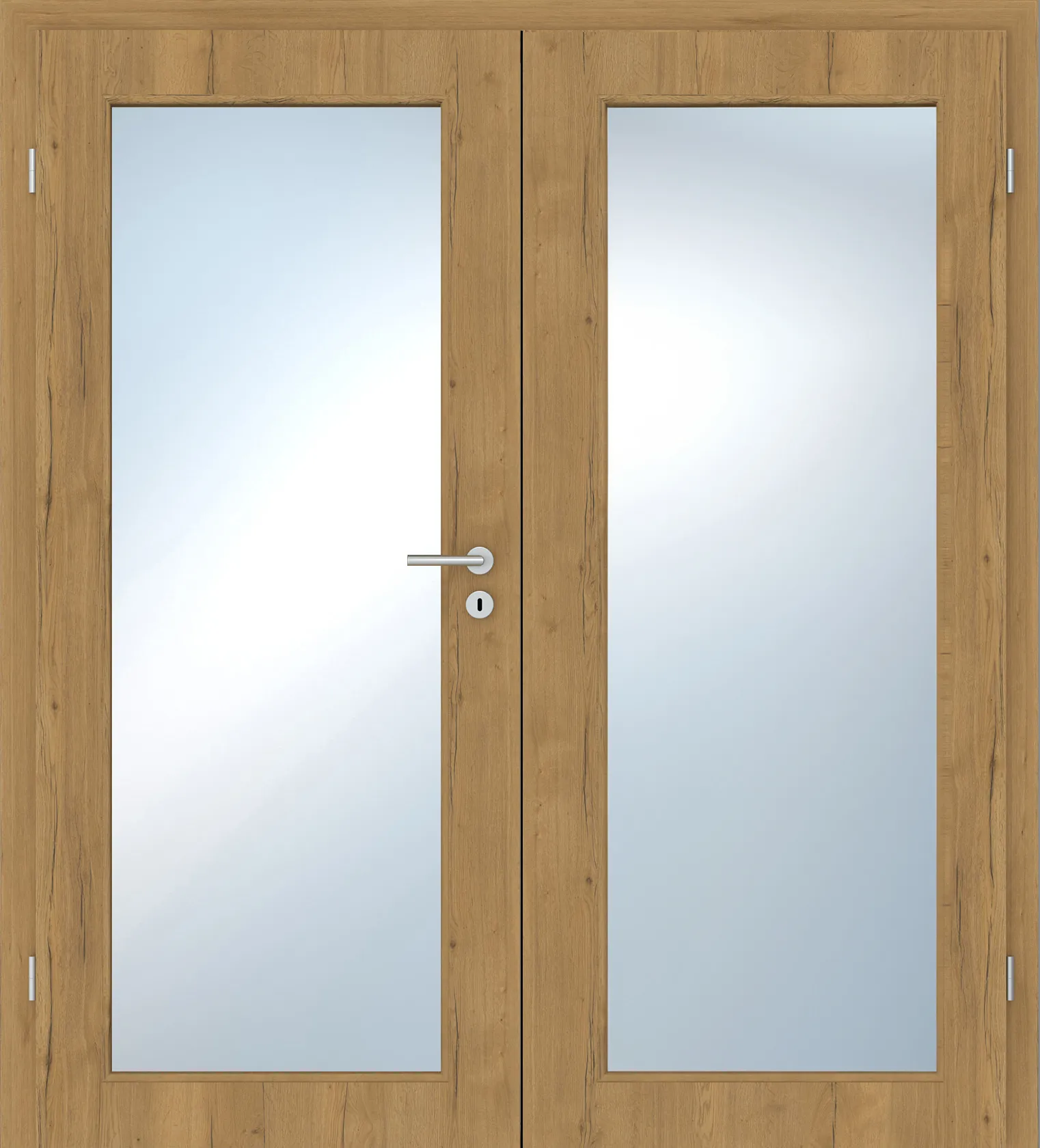 Doppelflügel-Innentür Laminato Eiche Honey CPL XXL-Lichtausschnitt