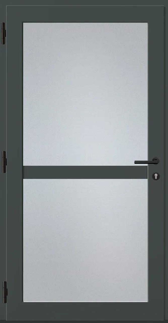 Aluminium-Haustür OptiDoor Power Blackline 38001P