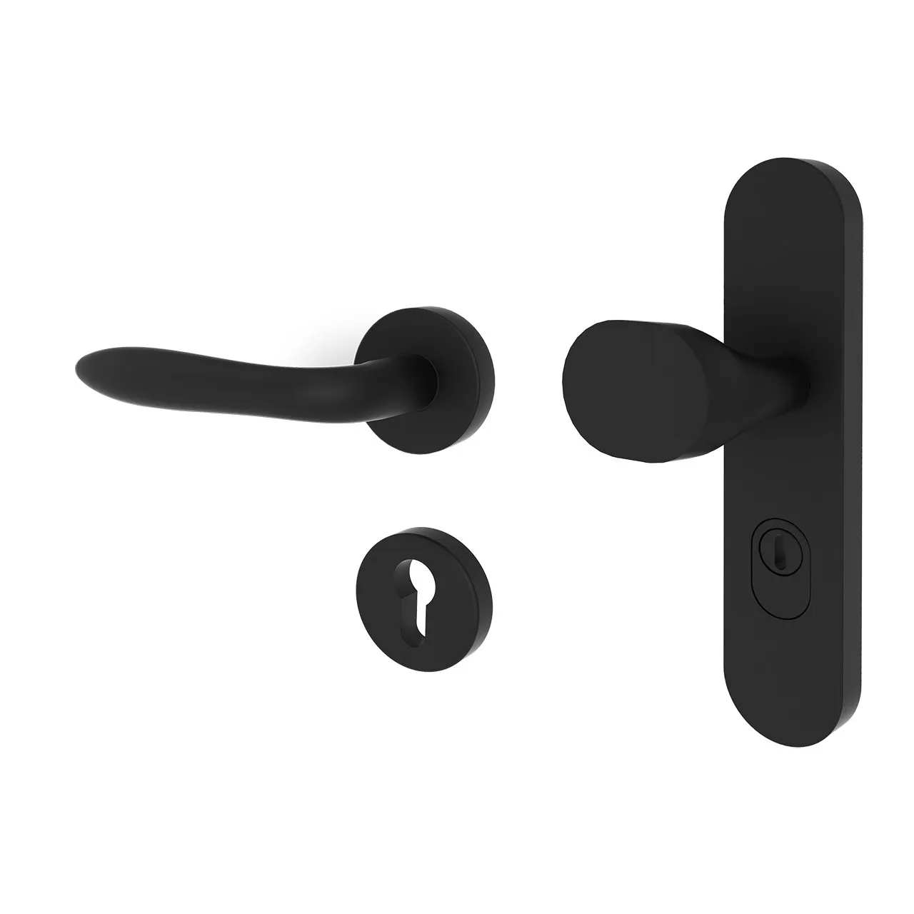 Schutzbeschlag Eleganto 5 WEK-R Schwarz matt