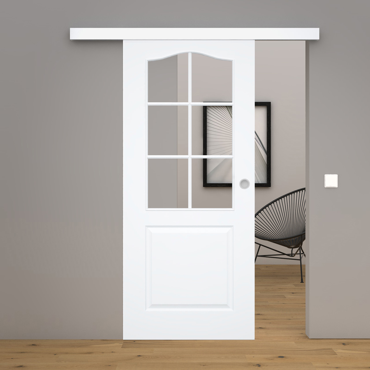 Schiebetür Blanco 7FS Weißlack
